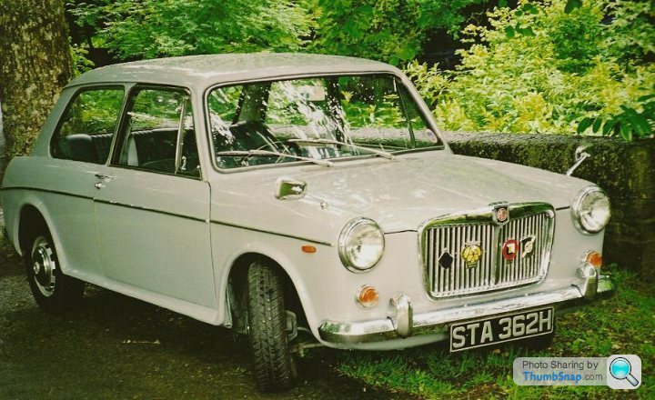 A Riley Kestrel, based upon the Austin 1100/1300. Beige 1966 model