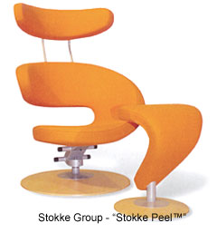 stokke orange peel chair