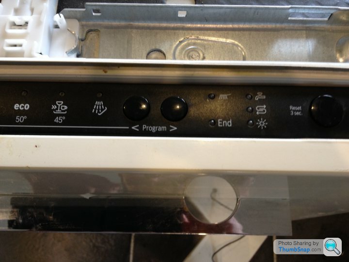 how to reset bosch ecosense dishwasher