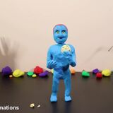 "The Blue Claymation" by Trent Shy Claymations