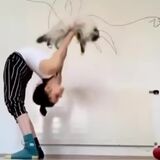 Yoga with the cat