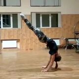 Mind bending gymnastic handstand
