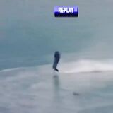 High speed boat racer does a flip mid race and just keeps on going