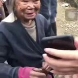 This sweet old lady's reaction to having her photo taken