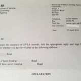 DVLA Letter for confirmation of previous address  - Page 1 - Speed, Plod &amp; the Law - PistonHeads
