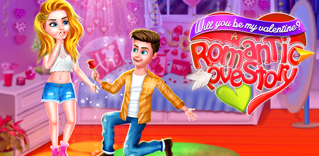 A young girl is holding a teddy bear - For Girls Valentine Game Love Night Story Games Propose