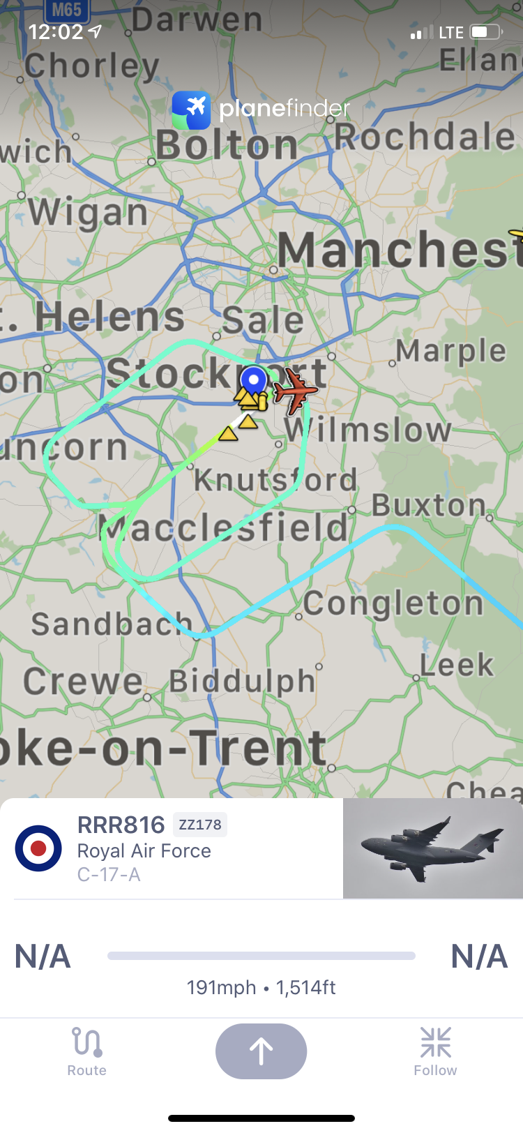 Cool things seen on FlightRadar - Page 133 - Boats, Planes & Trains - PistonHeads