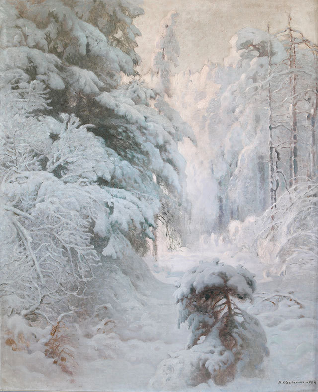 polishpaintersonly:
““Winter” (1911)
Apoloniusz Kędzierski (Polish;1861-1939)
oil on canvas
Rzeszow District Museum  (Poland)
”