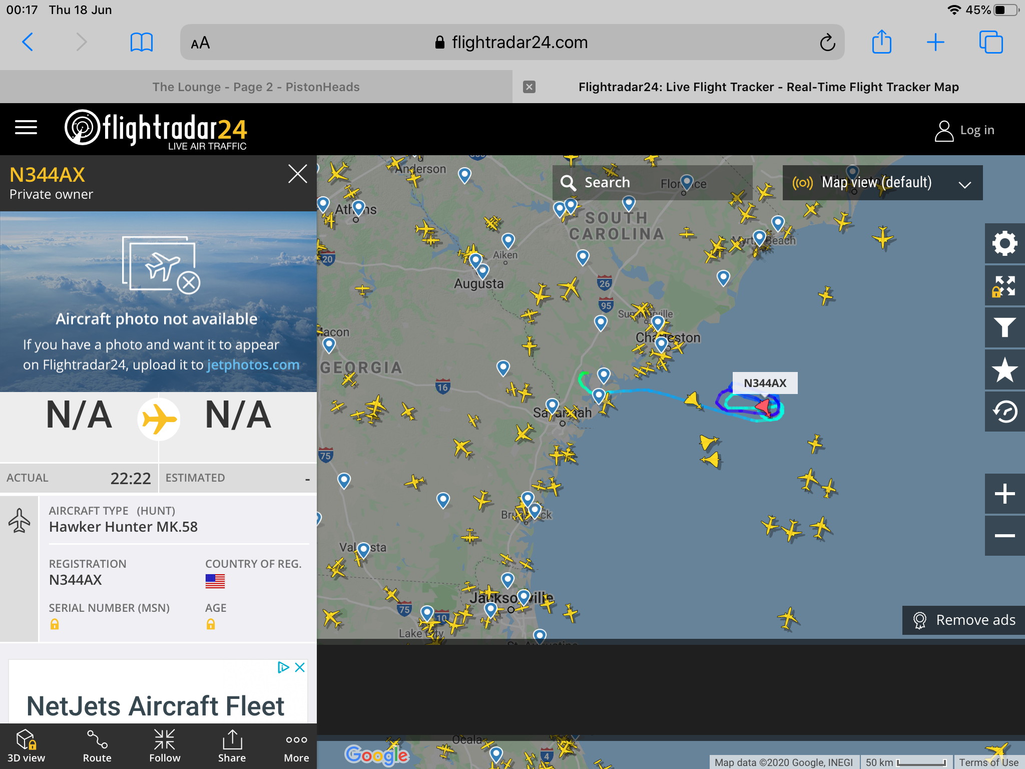 Cool things seen on FlightRadar - Page 163 - Boats, Planes & Trains - PistonHeads