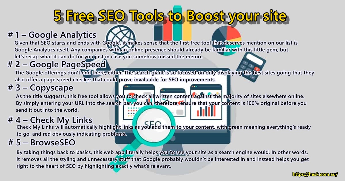 5 Free SEO Tools to Boost your site