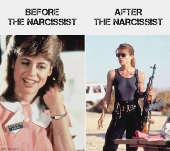 Anti-Sexism before after the narcissist Memes & GIFs - Imgflip