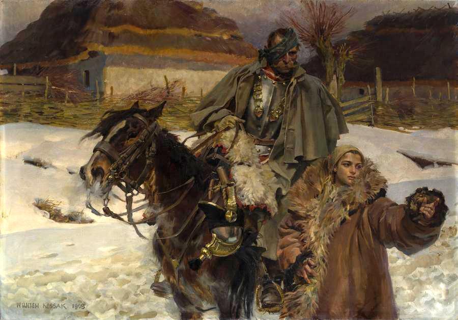 polishpaintersonly:
“ “Injured kirasjer and girl” (1908)
Wojciech Kossak (Polish;1856-1942)
oil on canvas
Museum of Art in Łódź
”