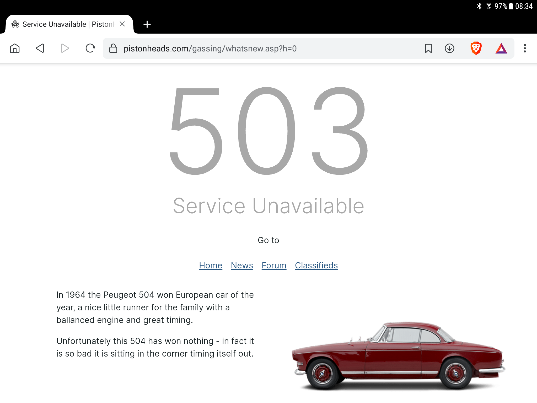 503 or 504? - Page 1 - Website Feedback - PistonHeads UK