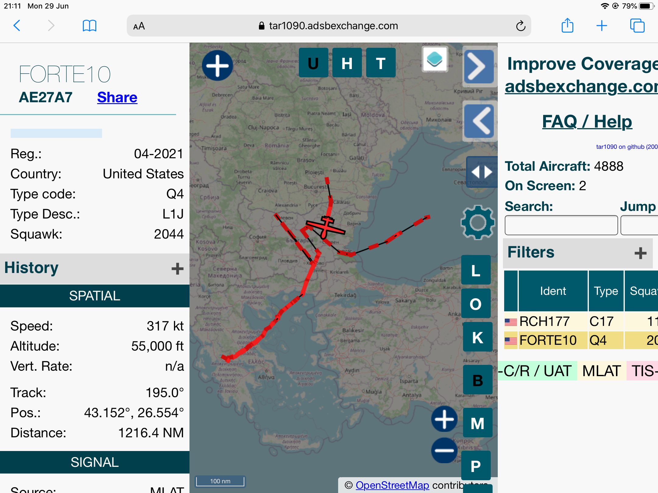 Cool things seen on FlightRadar - Page 170 - Boats, Planes & Trains - PistonHeads
