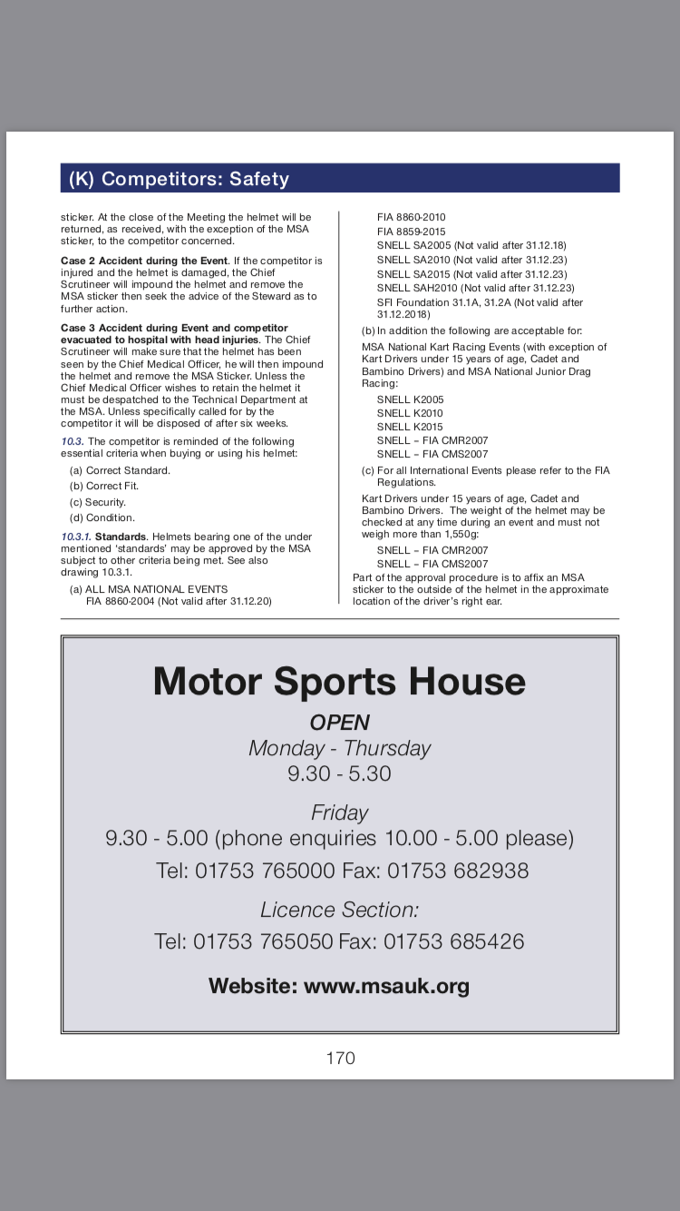 UK Race Overalls & Helmet Standard - Page 1 - UK Club Motorsport - PistonHeads