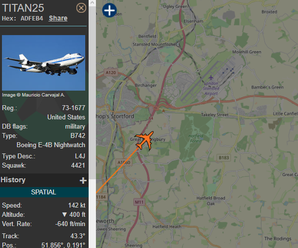 Cool things seen on FlightRadar - Page 271 - Boats, Planes & Trains - PistonHeads UK
