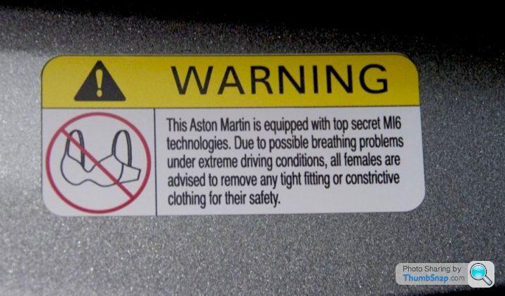 Warning! - Page 1 - Aston Martin - PistonHeads