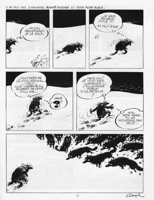 Les idées noires, bd chez Fluide Glacial de Franquin