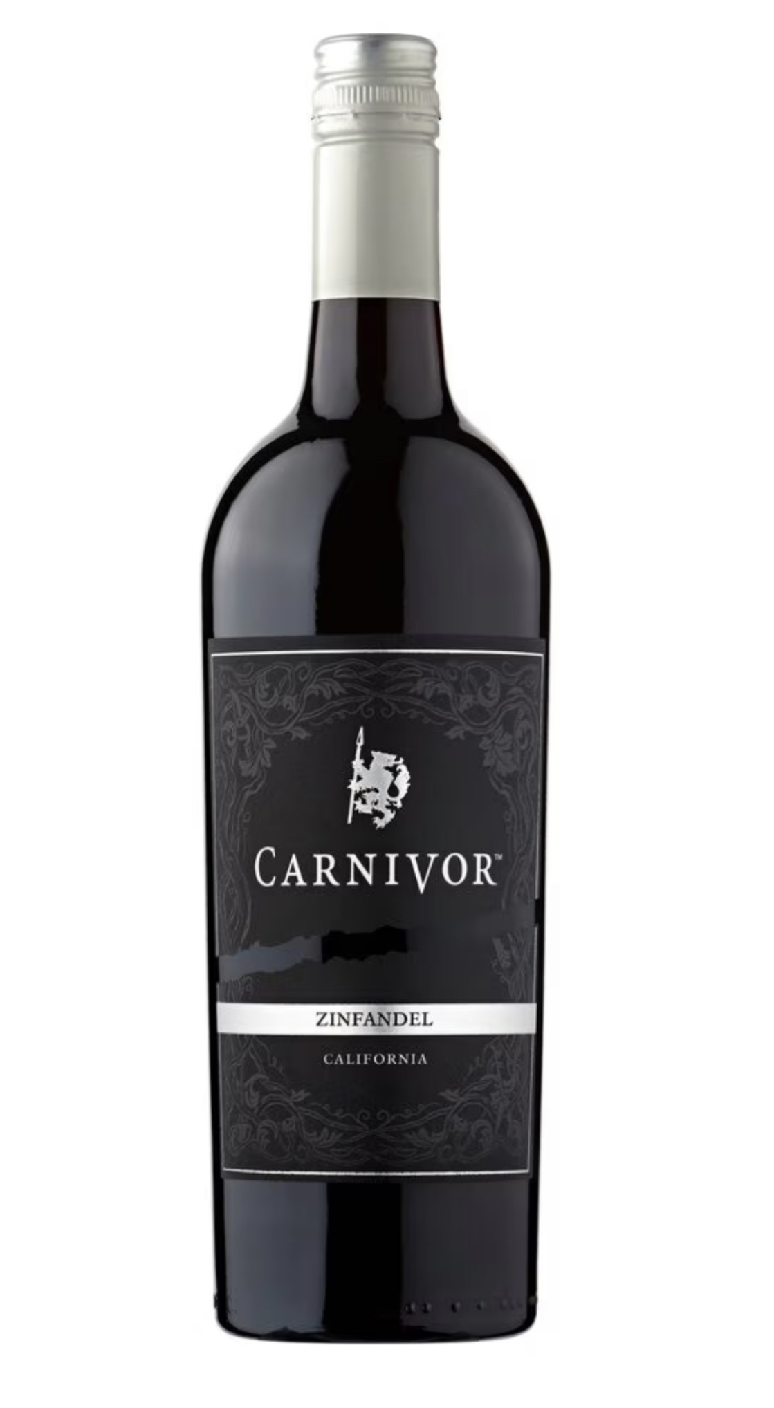 Pistonheads - The image shows a single bottle of wine with a label that reads "Carnivor." The label also has the word "Zinfandel" beneath it. The style of the image is that of a product photograph, typically used for marketing or retail purposes. The wine bottle is the central focus of the image and is presented against a plain background to emphasize the item itself. The text on the wine label suggests that this particular bottle may be from a winery named Carnivor and contains Zinfandel wine, which is associated with California wines known for their bold flavors.