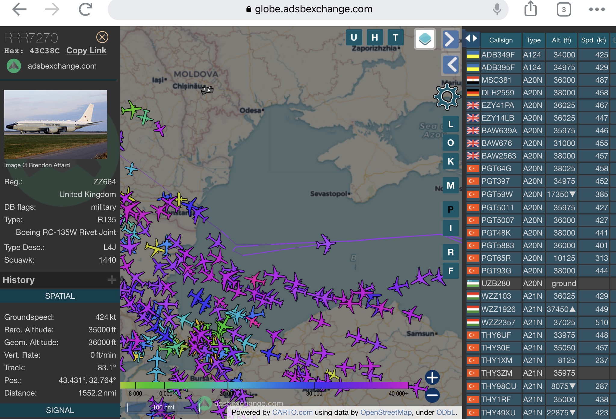 Cool things seen on FlightRadar - Page 429 - Boats, Planes & Trains - PistonHeads UK