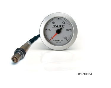 LS with cablethrottlebody  - Page 1 - Major Mods - PistonHeads - The image presents a typical gauge displaying a fuel level indicator, which appears to be reading at 14 units. Accompanying the gauge is a fuel hose with its nozzle end, suggesting that the tank is close to its capacity. The gauge assembly is gold-colored, contrasting with the mix of white and black background housing another metallic object, possibly a nut or some mechanical part of the vehicle. The gauge also carries the text "FAST" and "AIR/FUEL", indicating that it measures air and fuel. This image is likely promoting the fuel efficiency of a vehicle equipped with air/fuel ration control equipment.