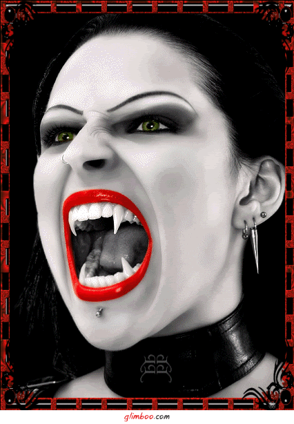 Vampire Woman Fangs