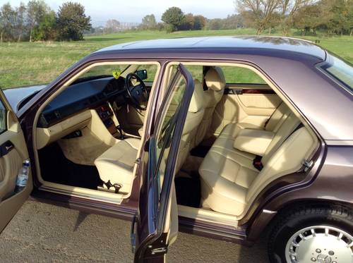 A car that is sitting in the grass - Pistonheads - The image shows a car in the process of being loaded or unloaded, with its door wide open to reveal a pristine, cream-colored interior. The driver's seat and dashboard are visible through the open door, suggesting the vehicle is stationary on what appears to be a sunny day with lush greenery in the background. There are no visible people in the image, focusing the viewer's attention on the vehicle. The car has a large sunroof adding to its luxurious and spacious appearance.