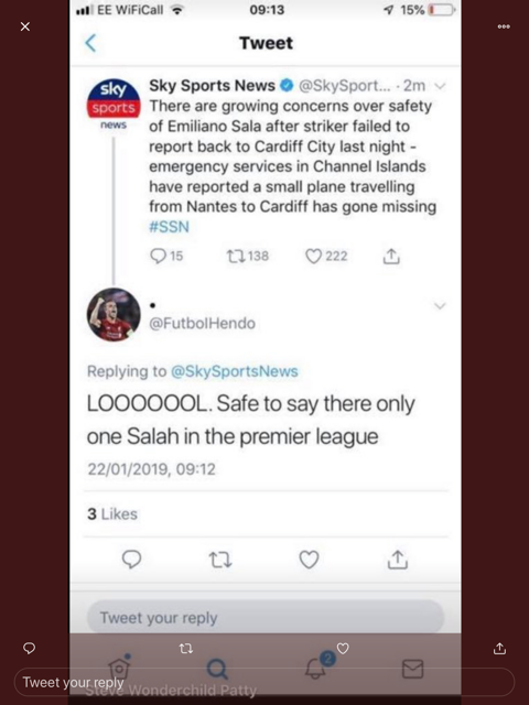 The Official Liverpool FC Thread [Vol 15] - Page 365 - Football - PistonHeads - The image showcases a screenshot of a Twitter post from Sky Sports. A soccer fan has humorously commented on the news story, which is about safety concerns in football stadiums. The comment expresses the fan's disapproval of the league being in the Premier League, indicating their support for their favorite team. The image also includes the text "safe to say there's only one s*** in the premier league" and a photo of a player from Chelsea. The soccer ball emoji is present as well.