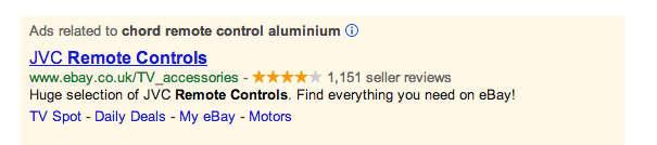 More 'Audiophile' bullsh*t. - Page 39 - Home Cinema & Hi-Fi - PistonHeads - The image is a screenshot of an advertisement for "JVC Remote Controls" on eBay. The product is described as having a chord remote control aluminum. The advertisement has accumulated 4,651 sales, suggesting it is a popular item. There are at least 4,651 reviews provided for the product, indicating a significant number of customer feedback. The search engine eBay is used for browsing similar products, and the product is listed as eligible for TV spot, daily deals, and My ebay shipping.