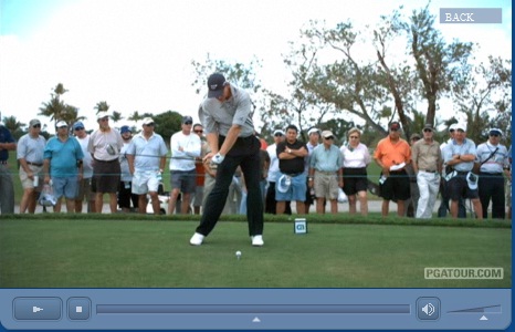 A group of young men playing a game of frisbee - Pistonheads - The image is a freeze-frame from a live television broadcast showing a moment during a golf tournament. In the foreground, a professional golfer is in mid-swing, his body twisted towards the ball. The golf ball is also visible, in front of the golfer, who is wearing a black hat, black pants, and a gray shirt. Surrounding the golfer is a crowd of spectators, who are watching the player attentively, with some of them visible wearing hats and sunglasses, indicating a bright and sunny day. The setting suggests an outdoor golf course with lush greenery. In the bottom right corner of the image, there is a watermark or icon that reads 'PGA TOUR'.