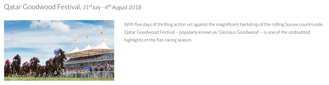 Qatar Goodwood Festival (aka Glorious Goodwood) - Page 1 - Goodwood Events - PistonHeads