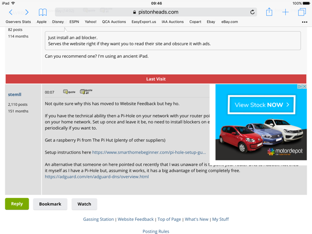 Adverts blocking text - Page 1 - Website Feedback - PistonHeads