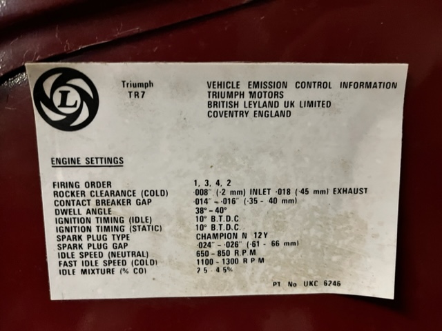 As new TR7 2.0 -one owner- never washed from new - Page 1 - Triumph - PistonHeads UK