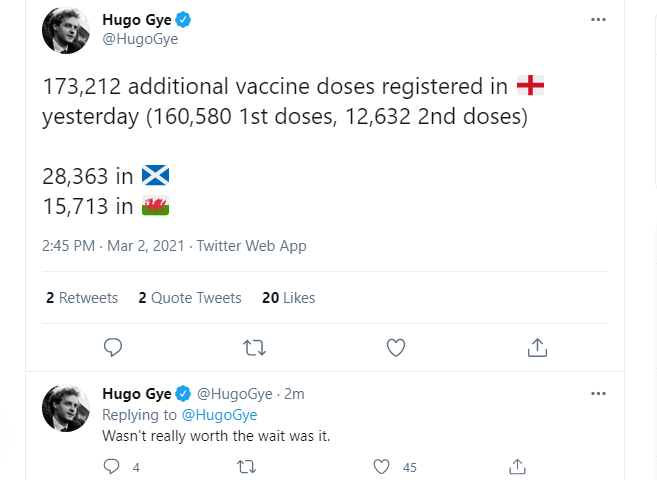 How many have been vaccinated so far?  - Page 189 - News, Politics & Economics - PistonHeads UK