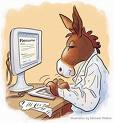 Sport Pistonheads Doomed Cricket - The image portrays a cartoon of a brown donkey in a lab coat sitting at a desk, engrossed in work on a desktop computer. The donkey has a concerned expression, possibly from a pressing deadline or a challenging problem on the computer screen. The desk is cluttered with paperwork and other items, suggesting a busy work environment. The background is a plain beige, which puts the focus on the donkey and its workstation. The artist has filled the background with soft hues, creating a relaxed office ambiance. The overall scene captures the humorous concept of animals, especially donkeys, performing tasks typically reserved for humans.