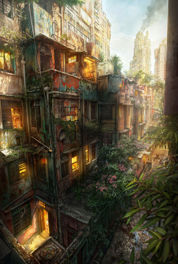 urban jungle 20 Emotionally Impacting Illustrations by Jonas De Ro