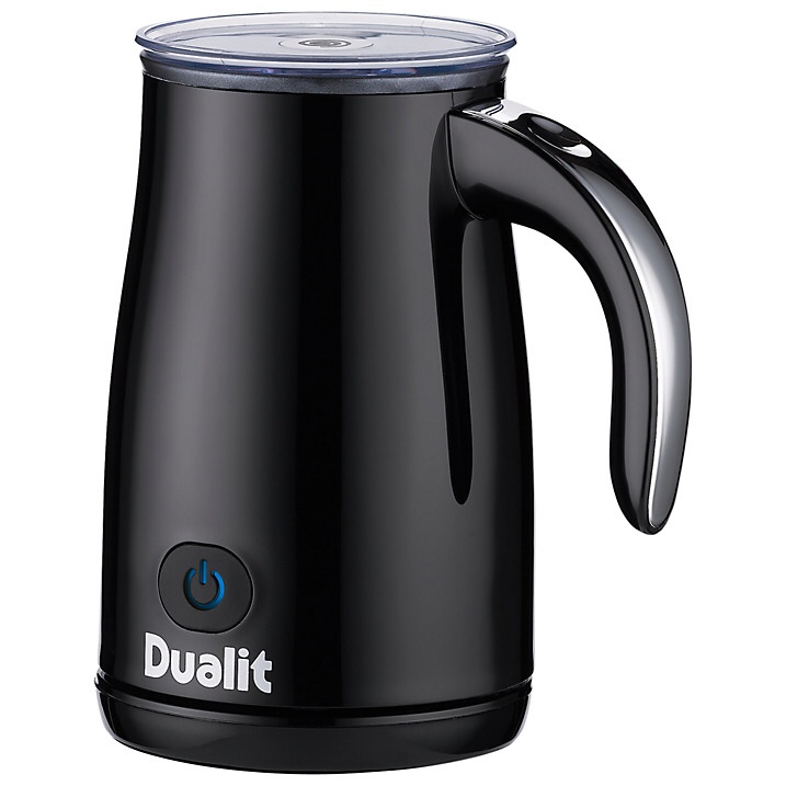 Pistonheads - The image showcases a black DuDualit electric kettle. It features a glossy finish and a silver handle, with the brand's name displayed prominently on the side. A power button is visible on the front face of the kettle, which suggests it has an on-off switch. The kettle is presented against a simple, white background that highlights its sleek design.