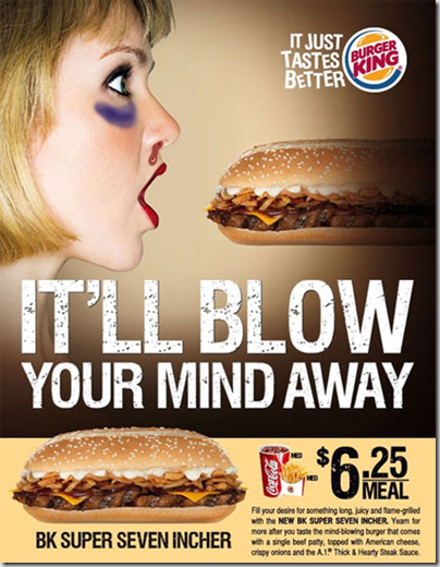 Blow Mind King Ad Burger Your Away