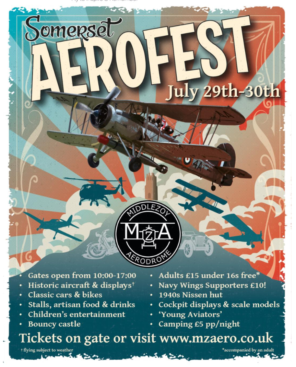 Pistonheads - The image is a colorful poster for an event named "Southernset Aero Fest." It's set against a backdrop of a vintage airplane and a World War-era fighter plane. The date of the event is July 29th to July 30th, indicated by a banner at the top. The event seems to be located in Somerset, with an address provided on the poster. The poster also mentions "M&M Aero Fest," suggesting that there might be multiple events related to aviation taking place. The overall design of the poster conveys a sense of nostalgia and adventure.