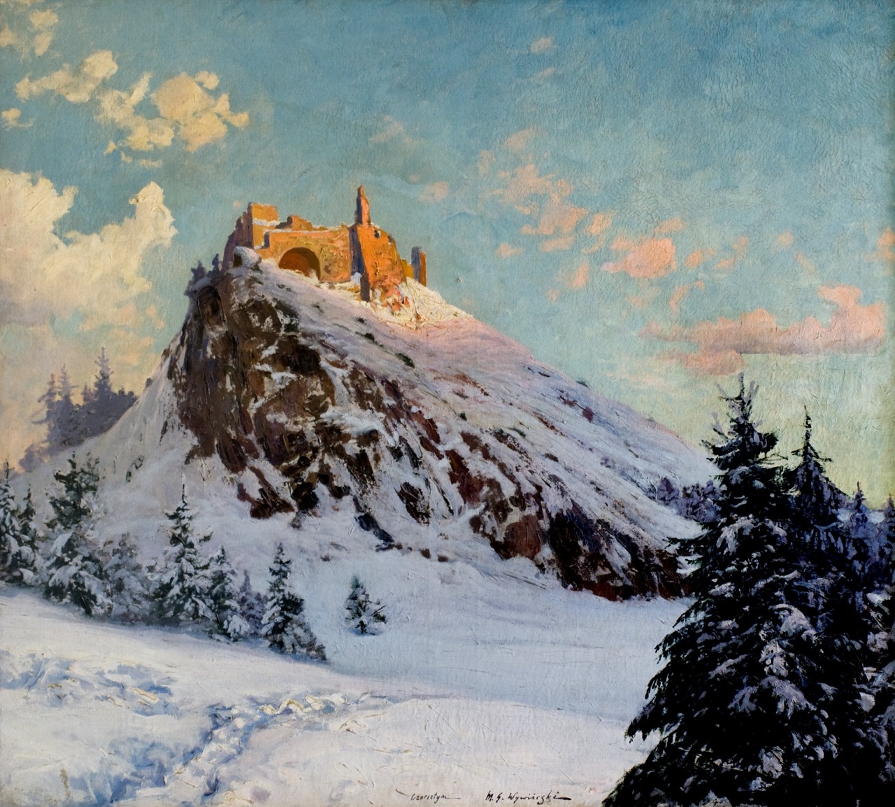 polishpaintersonly:
““Czorsztyn Castle” (1911)
Michał Gorstkin-Wywiórski  (Polish;1861–1926)
oil on canvas
Lviv National Art Gallery
”