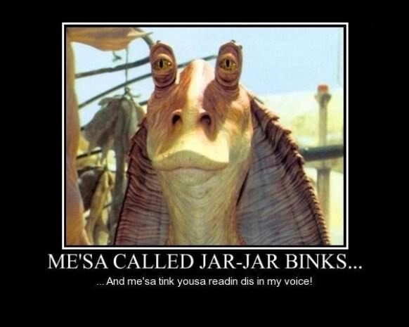 Pistonheads - The image showcases a scene from the Star Wars franchise, featuring the character Jabba the Hutt, a prominent character in the original Star Wars trilogy. He has unusual pink eyes and a distinctive pink and purple color scheme for his costume. Jabba's expression seems to convey a sense of attentiveness or interest, characteristic of the scene in the original films. The caption amusingly refers to Jabba as Mesa, playing on the word messiah; this is likely an attempt at humor, using the phrase "Mesa called JAR-JAR binks" from the Star Wars prequel films.