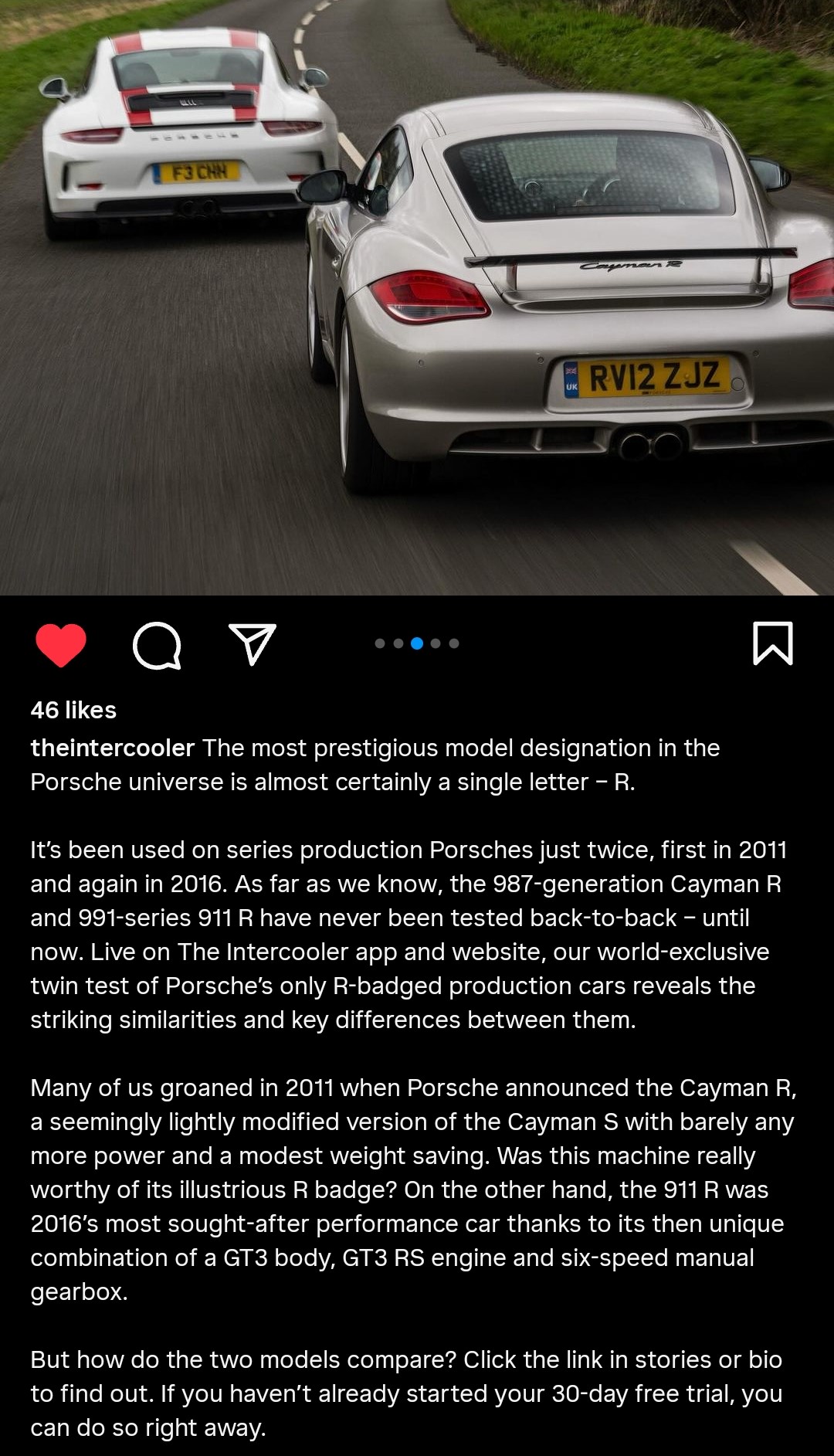 Pistonheads - The image is a photograph of two luxury cars on a road, with one in the foreground and another slightly behind it. Both vehicles are sleek and appear to be sports or exotic models. In the background, there's text that reads "THE BROKER'S CIRCLES" and mentions a car show and sales of luxury cars. The image has been shared on social media, as indicated by the interface elements visible at the bottom, including 'like', 'comment', and 'share'. The overall impression is that of a promotional or informational post about the automotive event or business.