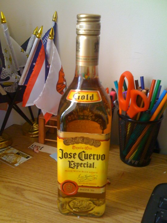 Flags Desk Tequila Cuervo