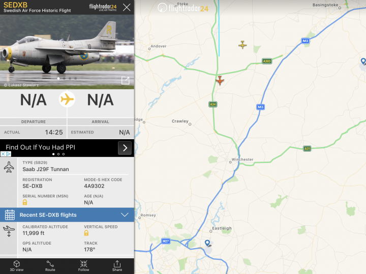 Cool things seen on FlightRadar - Page 30 - Boats, Planes & Trains - PistonHeads
