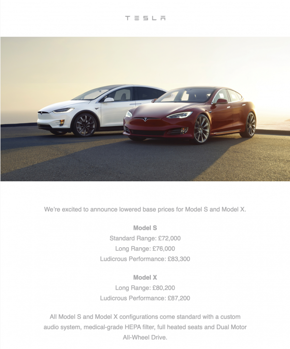 Tesla Model S X Price Drop Page 1 Ev And Alternative