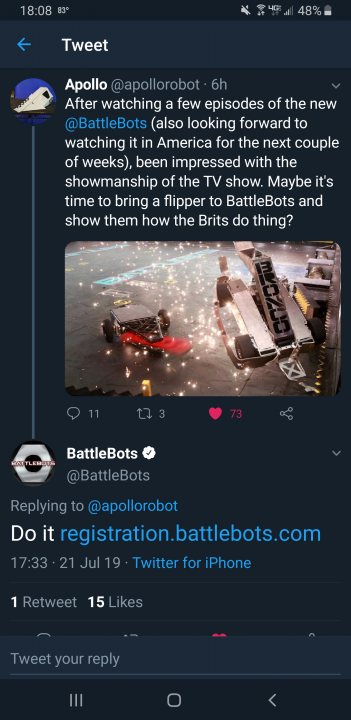 Battlebots 2019 - Page 5 - TV, Film & Radio - PistonHeads