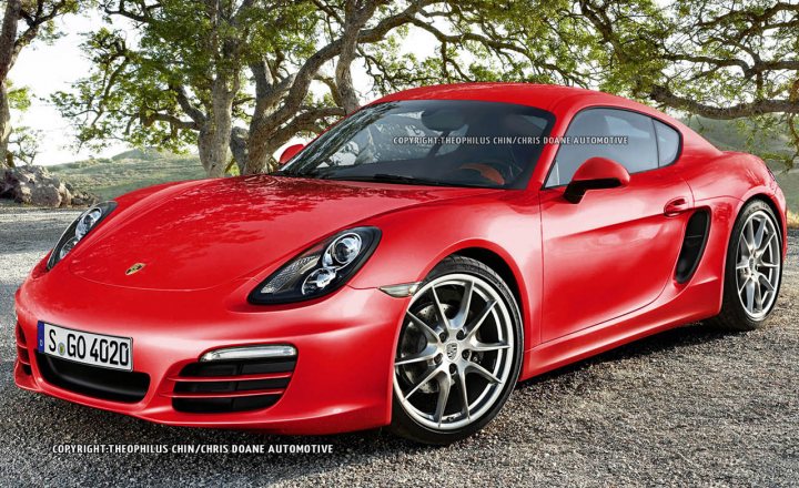 Porsche 991 sales? - Page 2 - Porsche General - PistonHeads - The image portrays a red Porsche sports car parked on a gravel driveway covered with pebbles. The Porsche has a sleek and aerodynamic design, featuring a large front grille and round LED headlights with a distinctive taillight design. Shadows and reflections cast by the car emphasize its shape and metallic red finish. The background presents a serene setting with greenery and a tree, possibly in a rural or park-like environment.