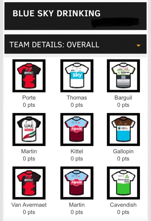 Anyone doing the Tour de France Fantasy League? - Page 1 - Pedal Powered - PistonHeads