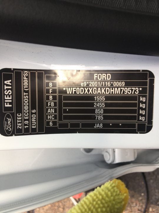 2017 Fiesta Paint code?  - Page 1 - Ford - PistonHeads