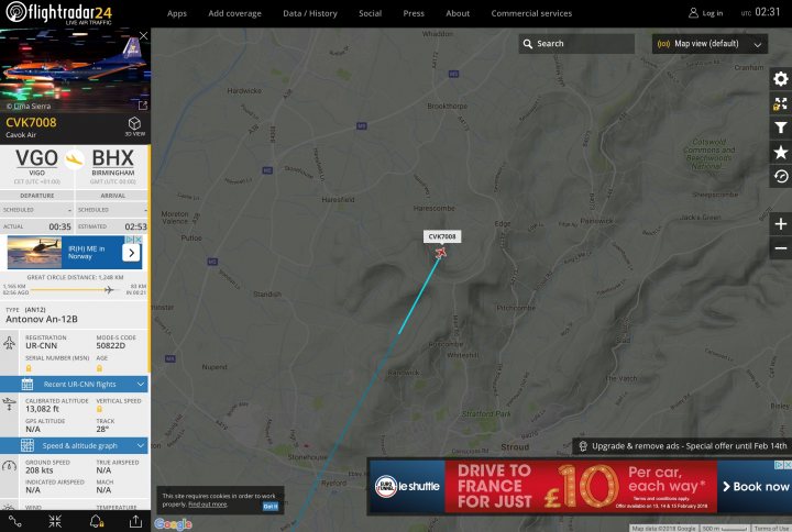 Cool things seen on FlightRadar - Page 42 - Boats, Planes & Trains - PistonHeads
